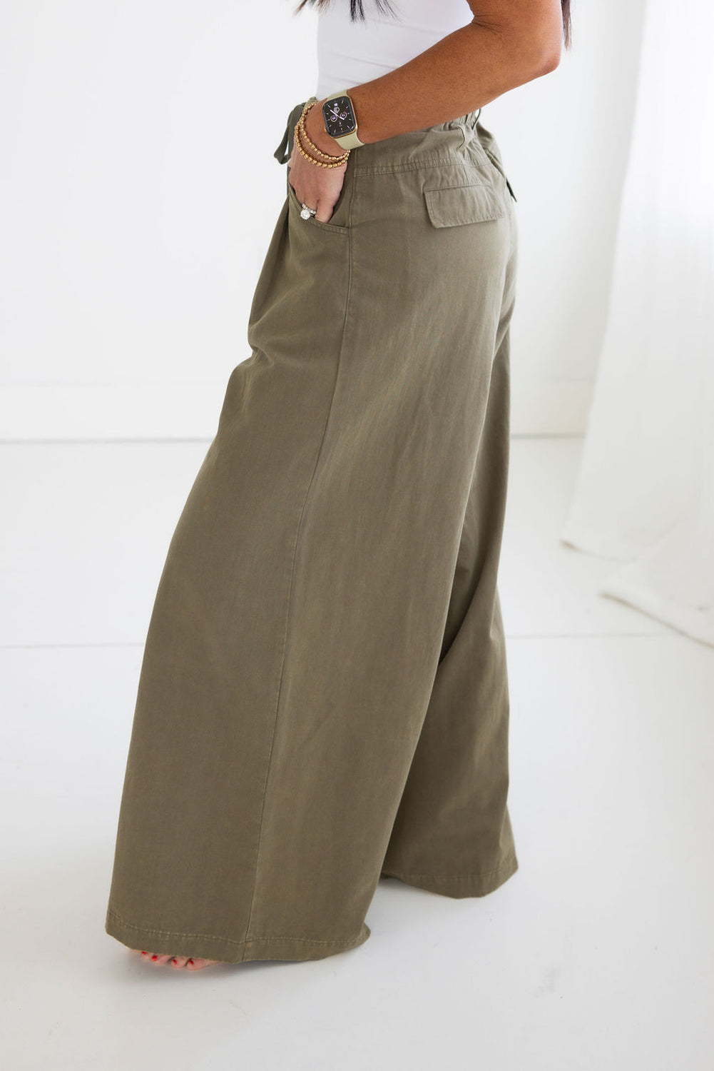 Valerie Chino Palazzo Pant