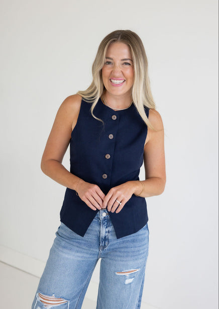 Parker Button Down Vest product view