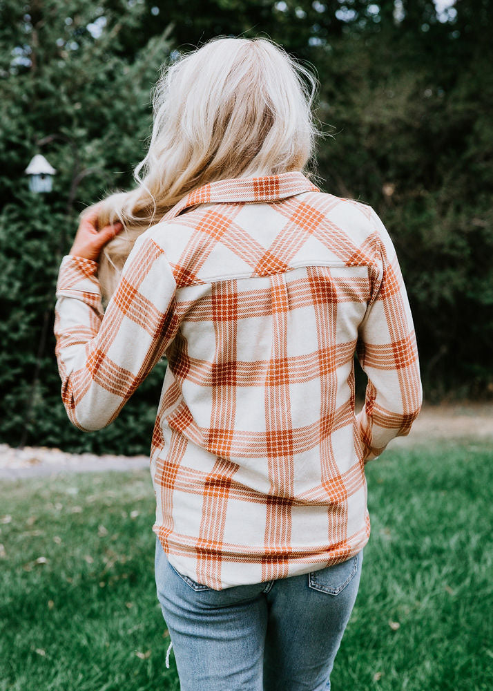 Ridley Plaid Button Up Top