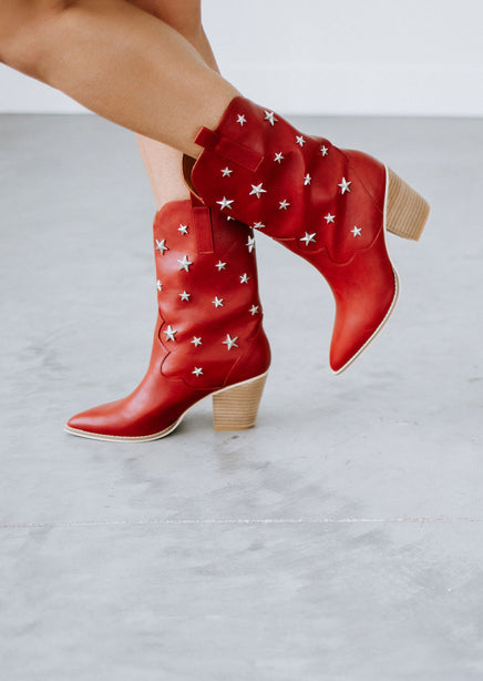 Star Studded Western Booties