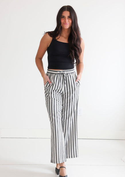 Addison Striped Wide Leg Pants product view