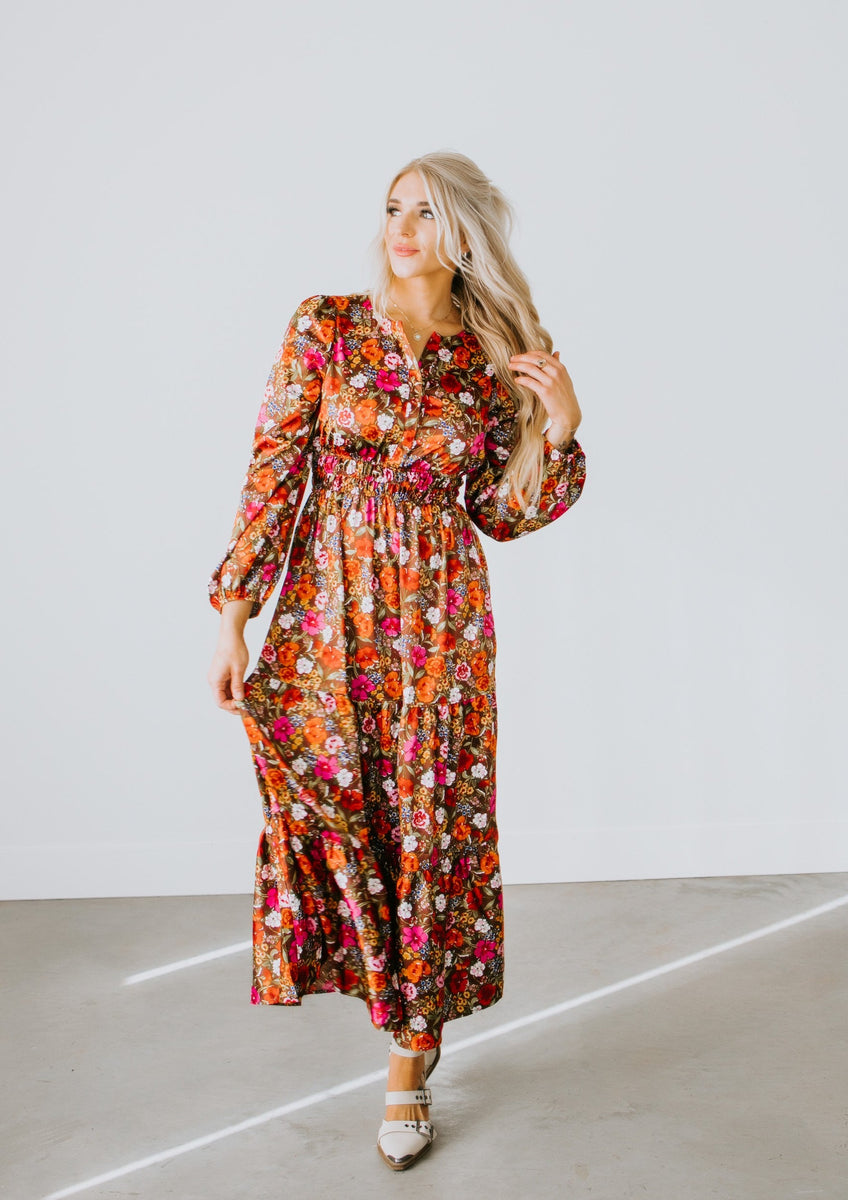 Deja Tiered Floral Dress – Lauriebelles