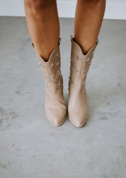 Star Studded Western Booties