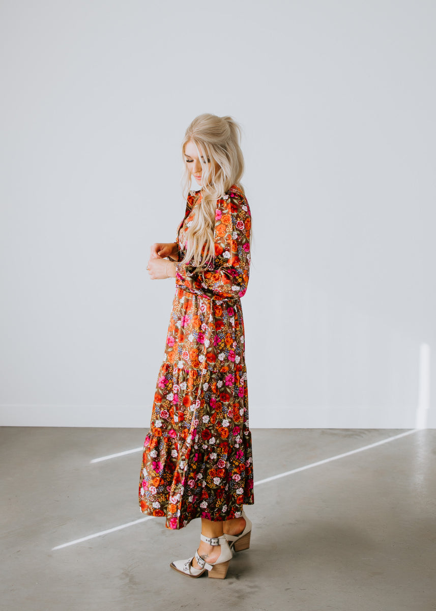Deja Tiered Floral Dress – Lauriebelles