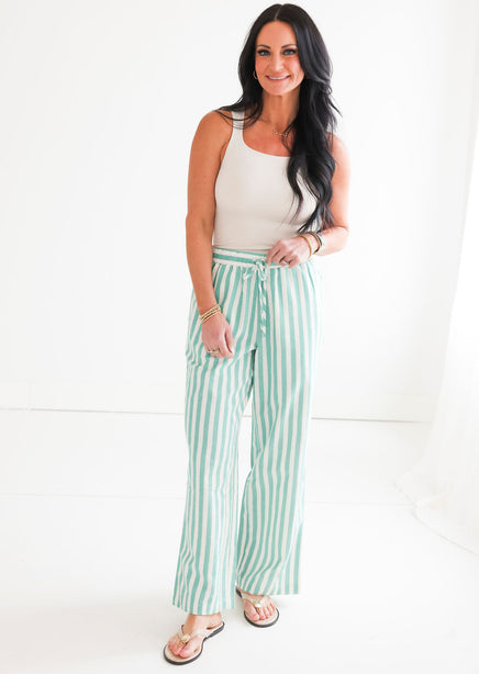 Addison Striped Wide Leg Pants product view