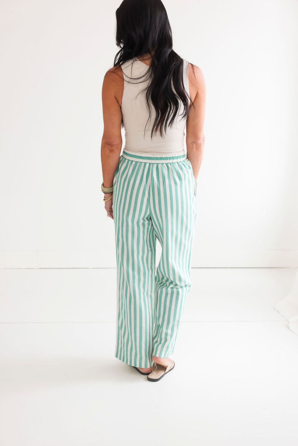 Addison Striped Wide Leg Pants
