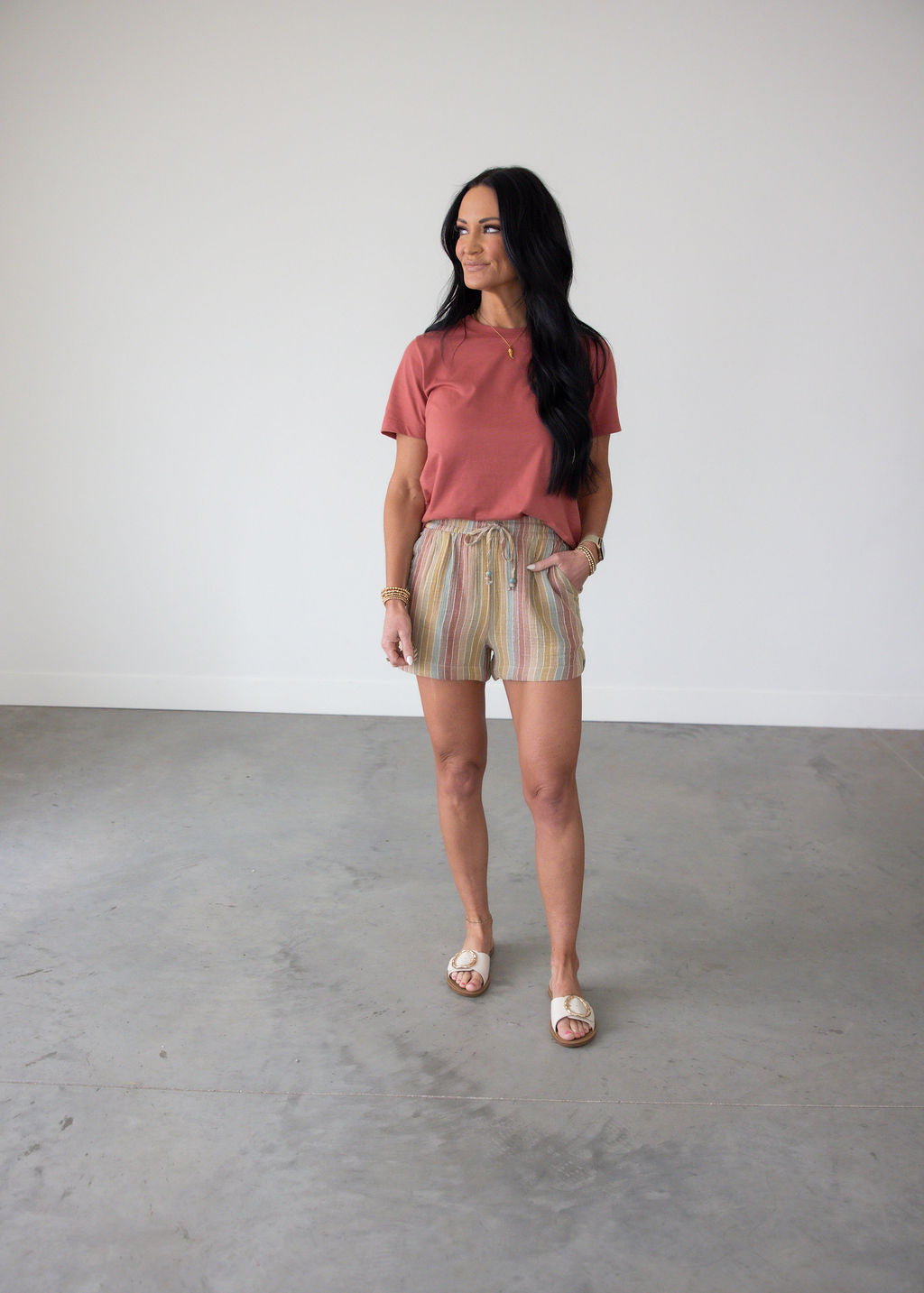 Tania Striped Shorts