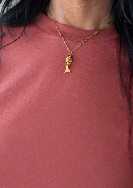 Fish Pendant Necklace product view