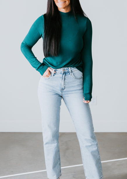 Liz Mock Neck Top