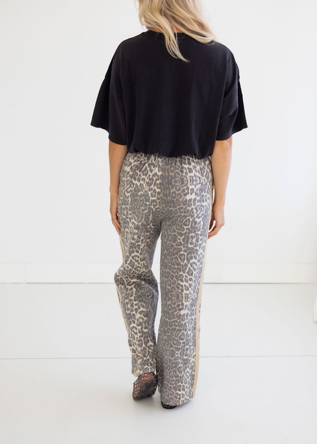 Dalia Leopard Track Pant