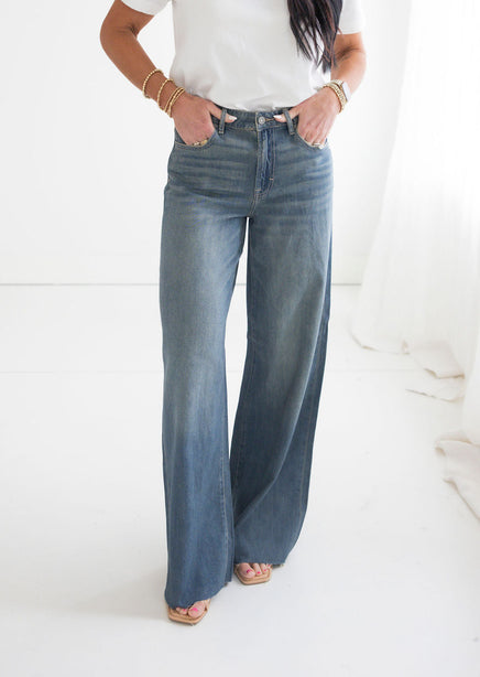 Venita Hidden Wide Leg Jeans product view