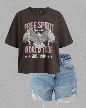 Free Spirit Crop Tee