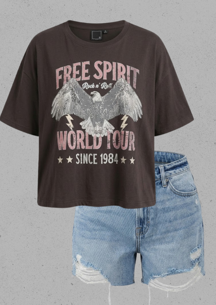 Free Spirit Crop Tee product view