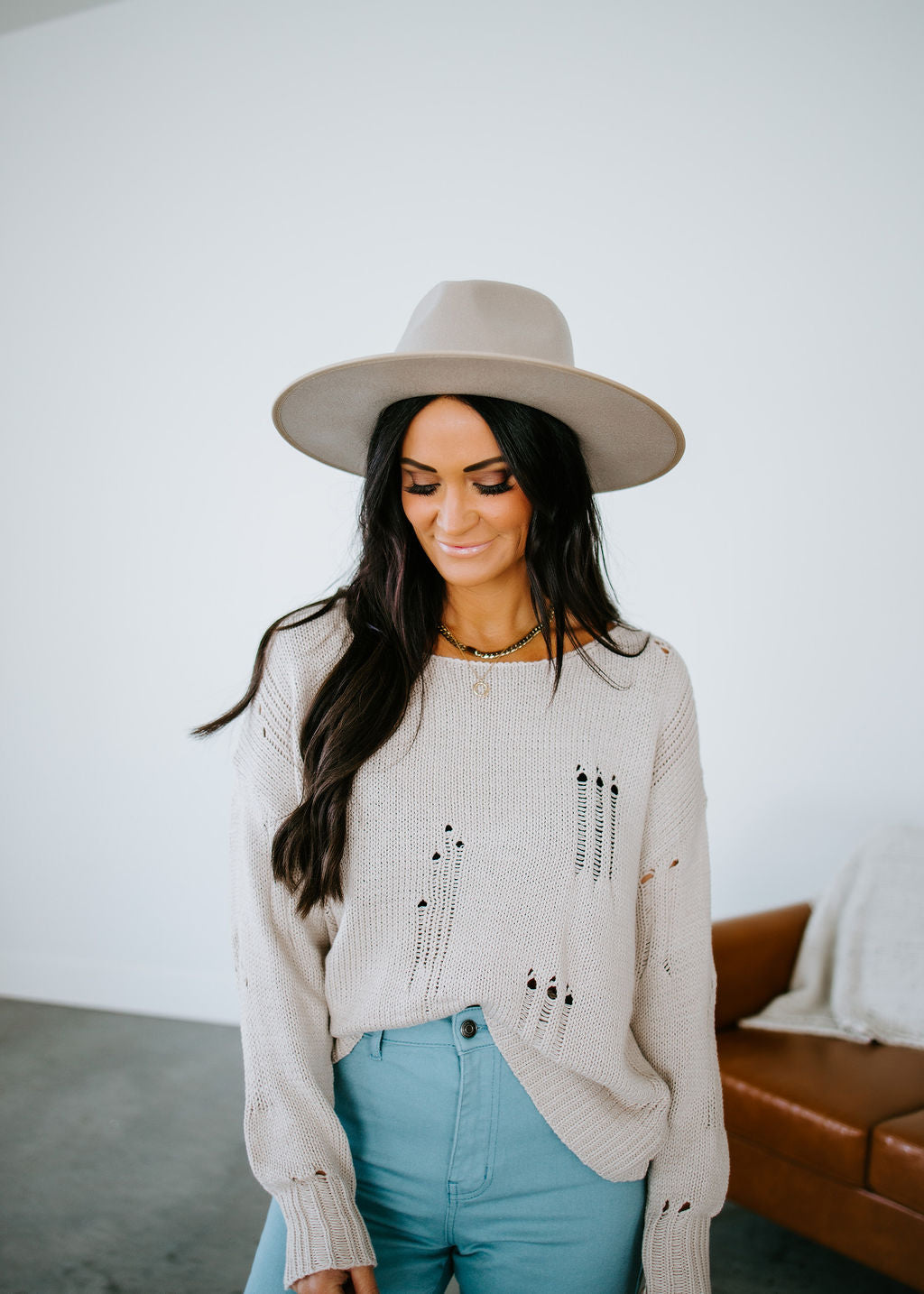 Rhena Distressed Sweater