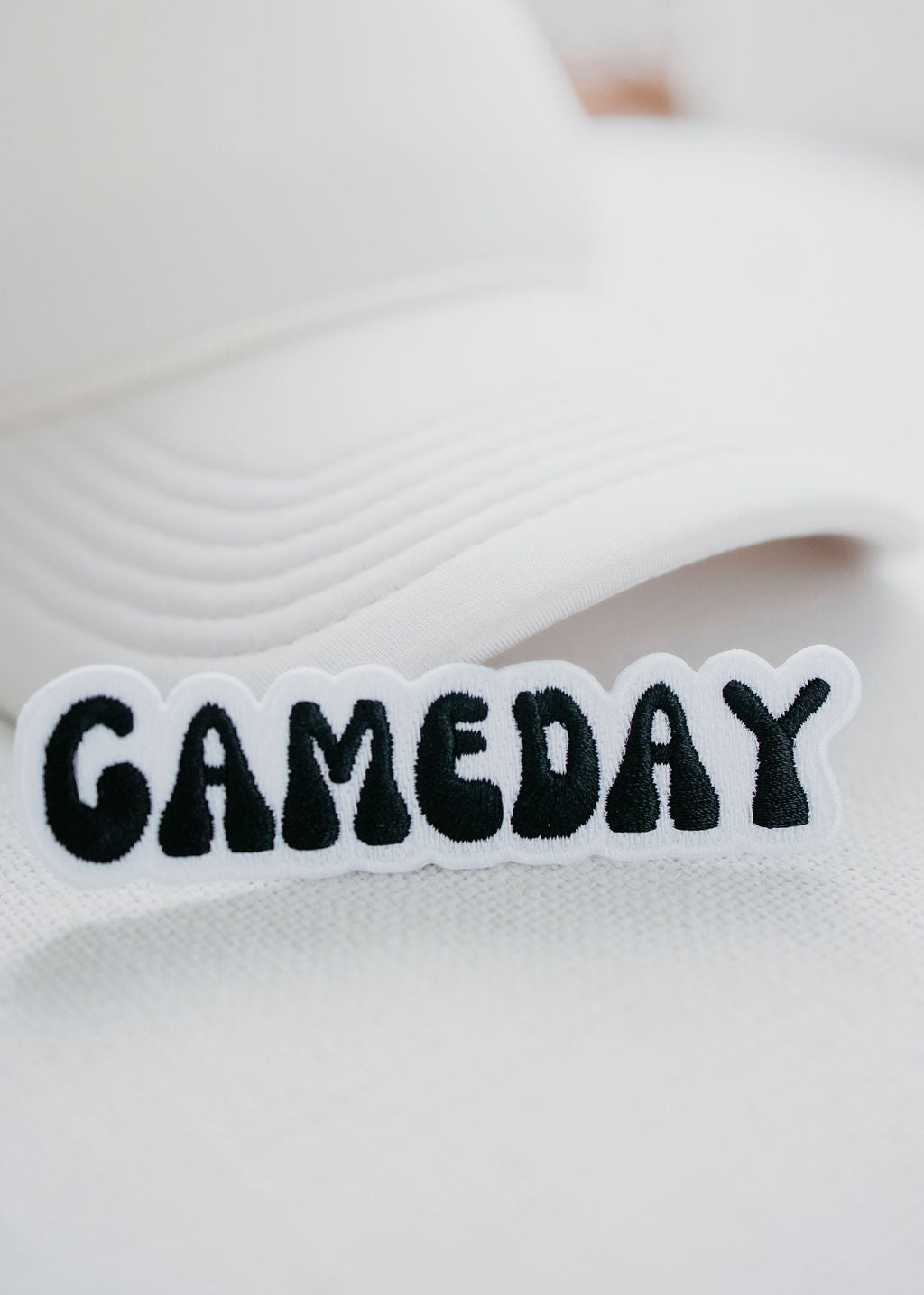 Gameday Black Embroidered Patch