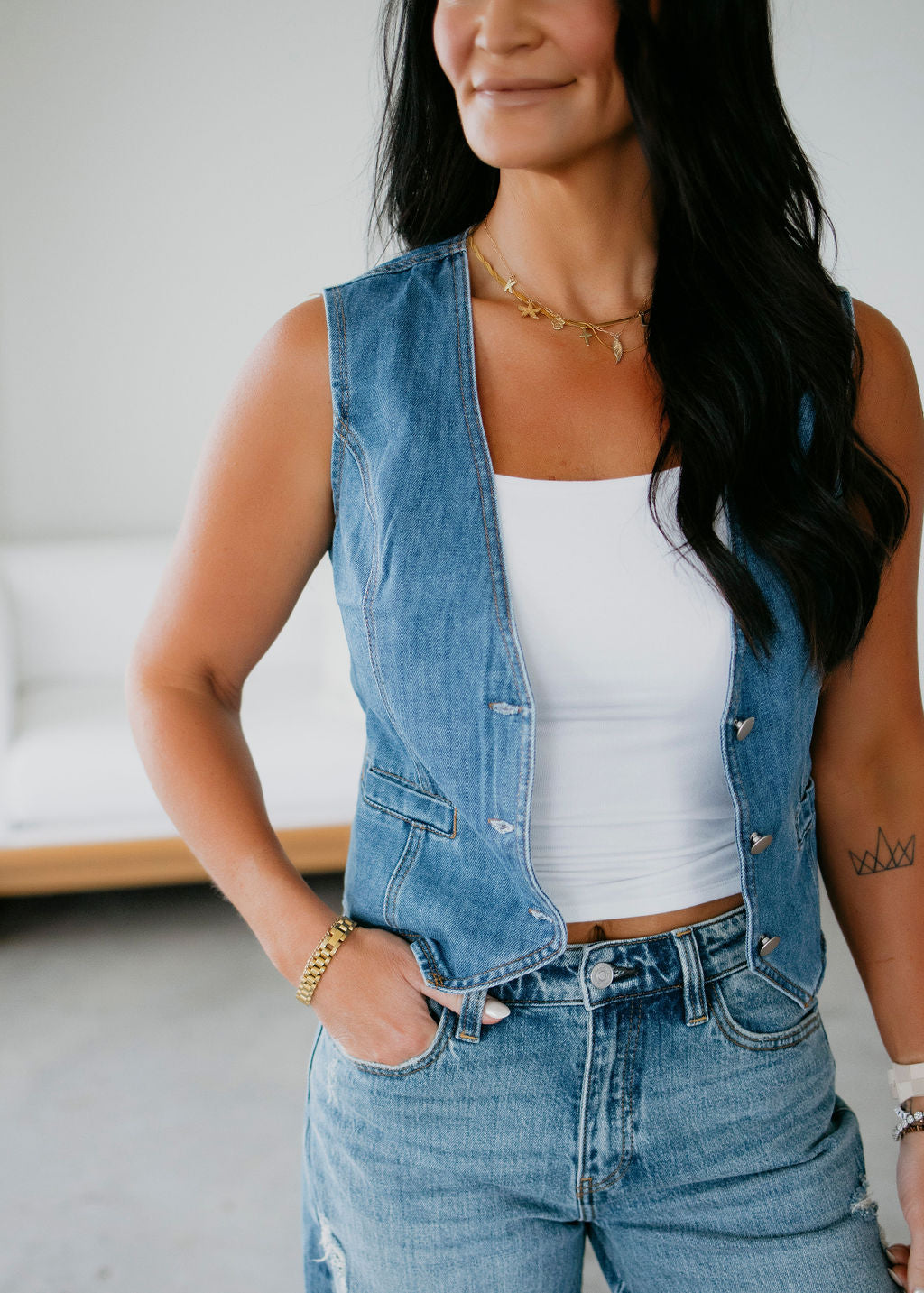 image of Bryan Denim Vest