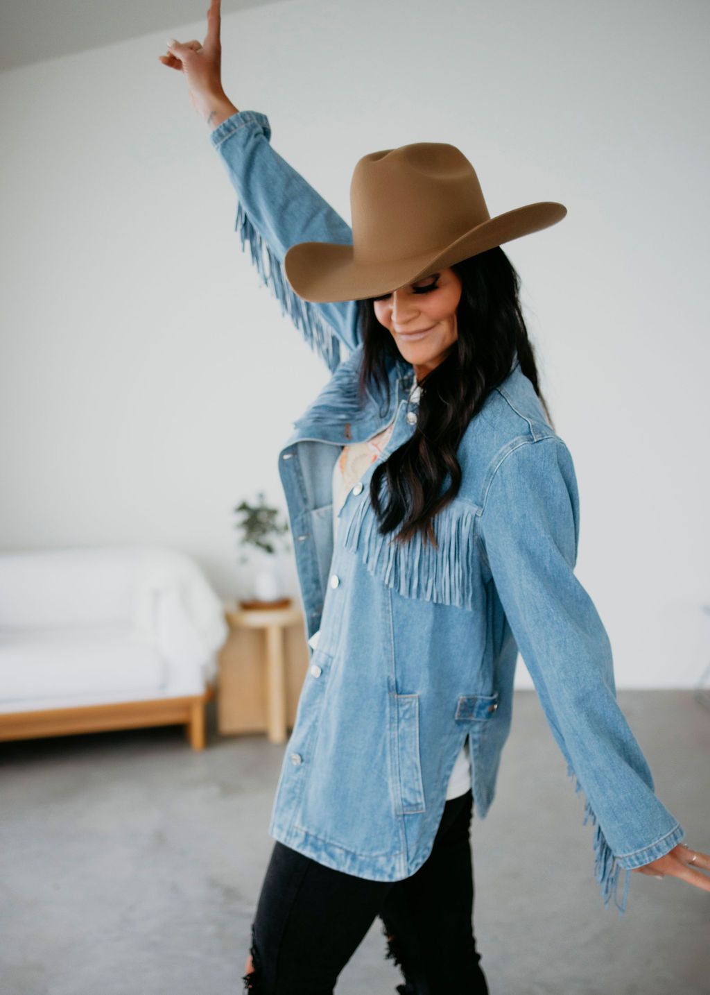 Rivera Fringe Denim Jacket