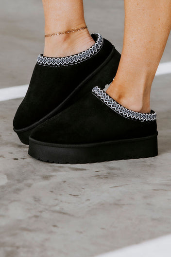 Eva Embroidered Platform Mules
