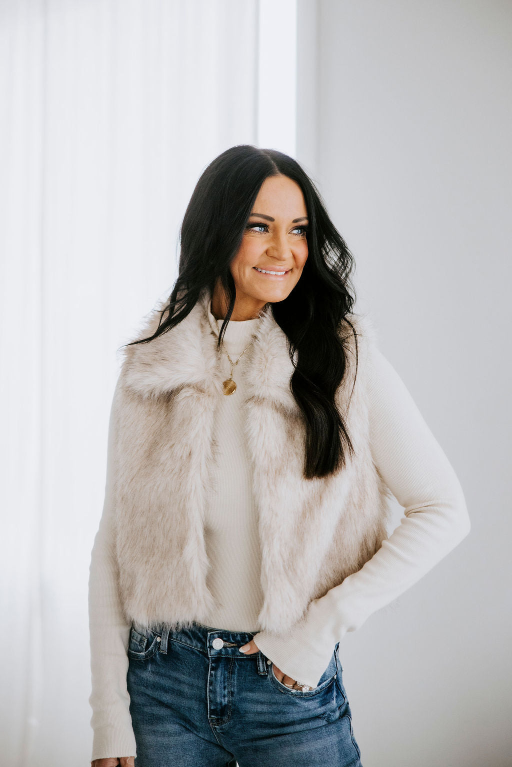 image of Quiet Luxe Fur Vest