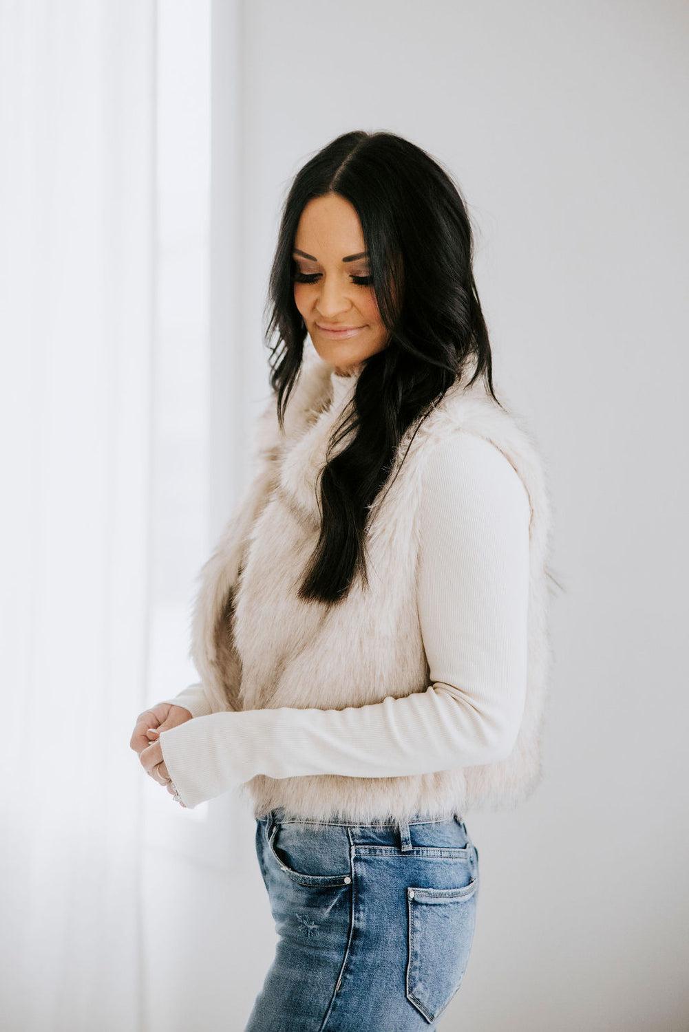 Quiet Luxe Fur Vest