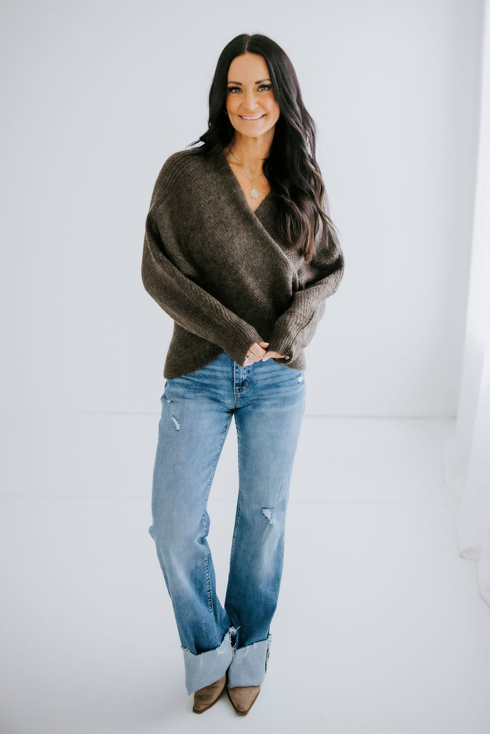 Royce Knit Wrapped Sweater