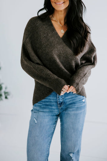 Royce Knit Wrapped Sweater