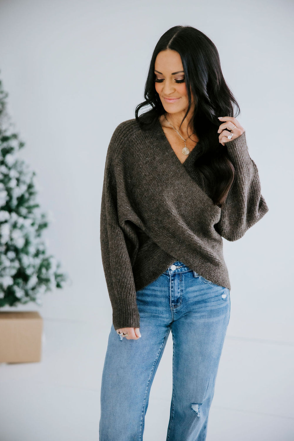 Royce Knit Wrapped Sweater