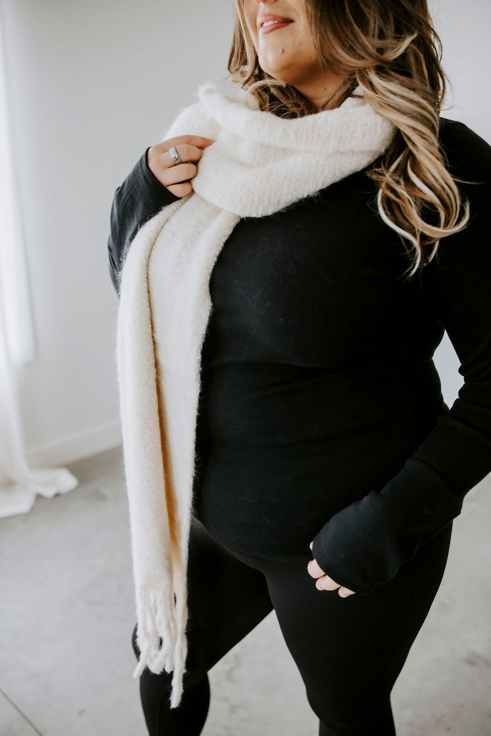 Braided Tassel Scarf