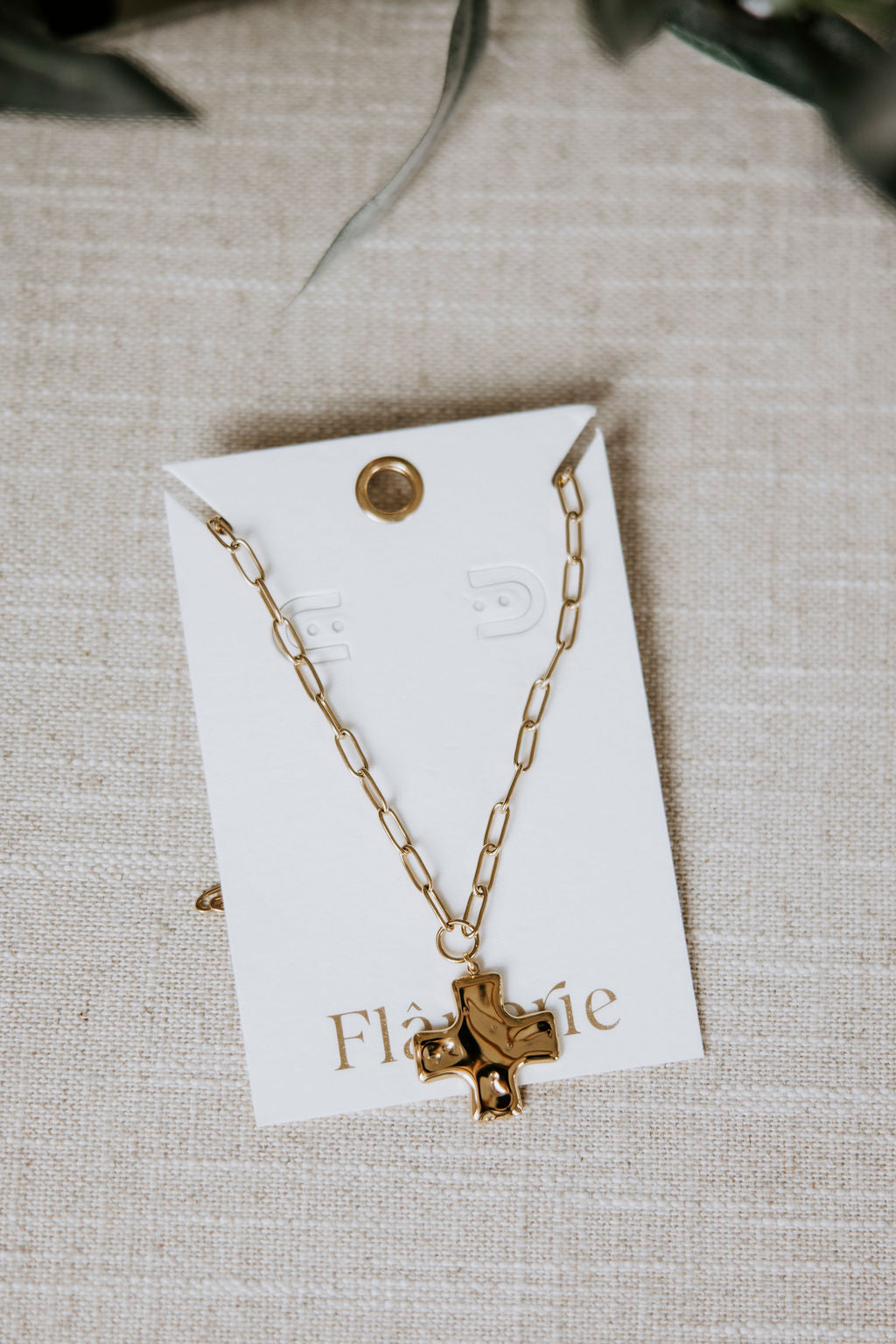 image of Eden Cross Chain Necklace