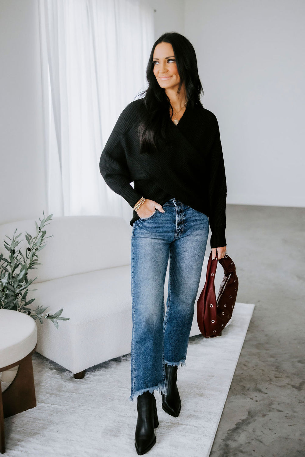 Royce Knit Wrapped Sweater