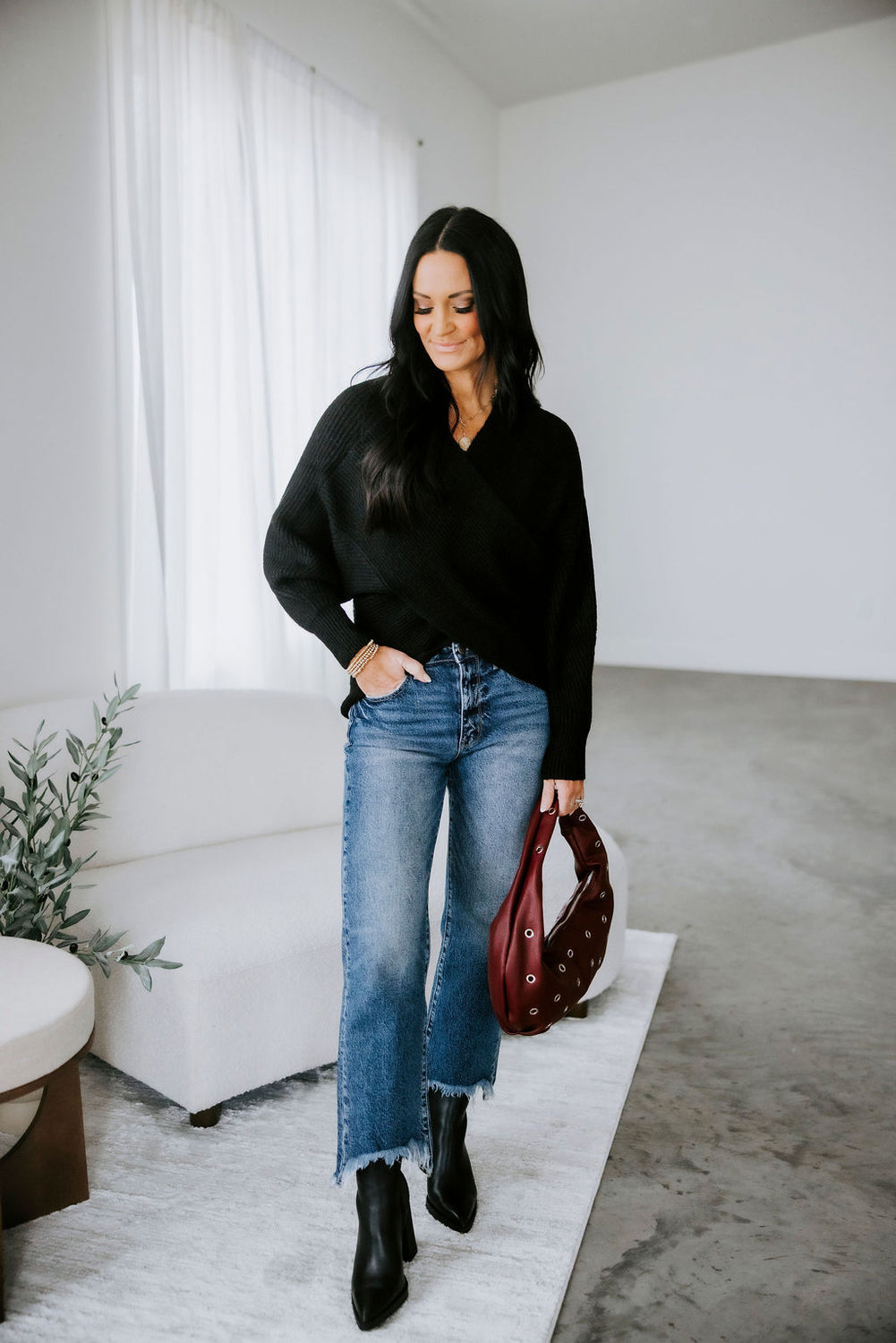 Royce Knit Wrapped Sweater