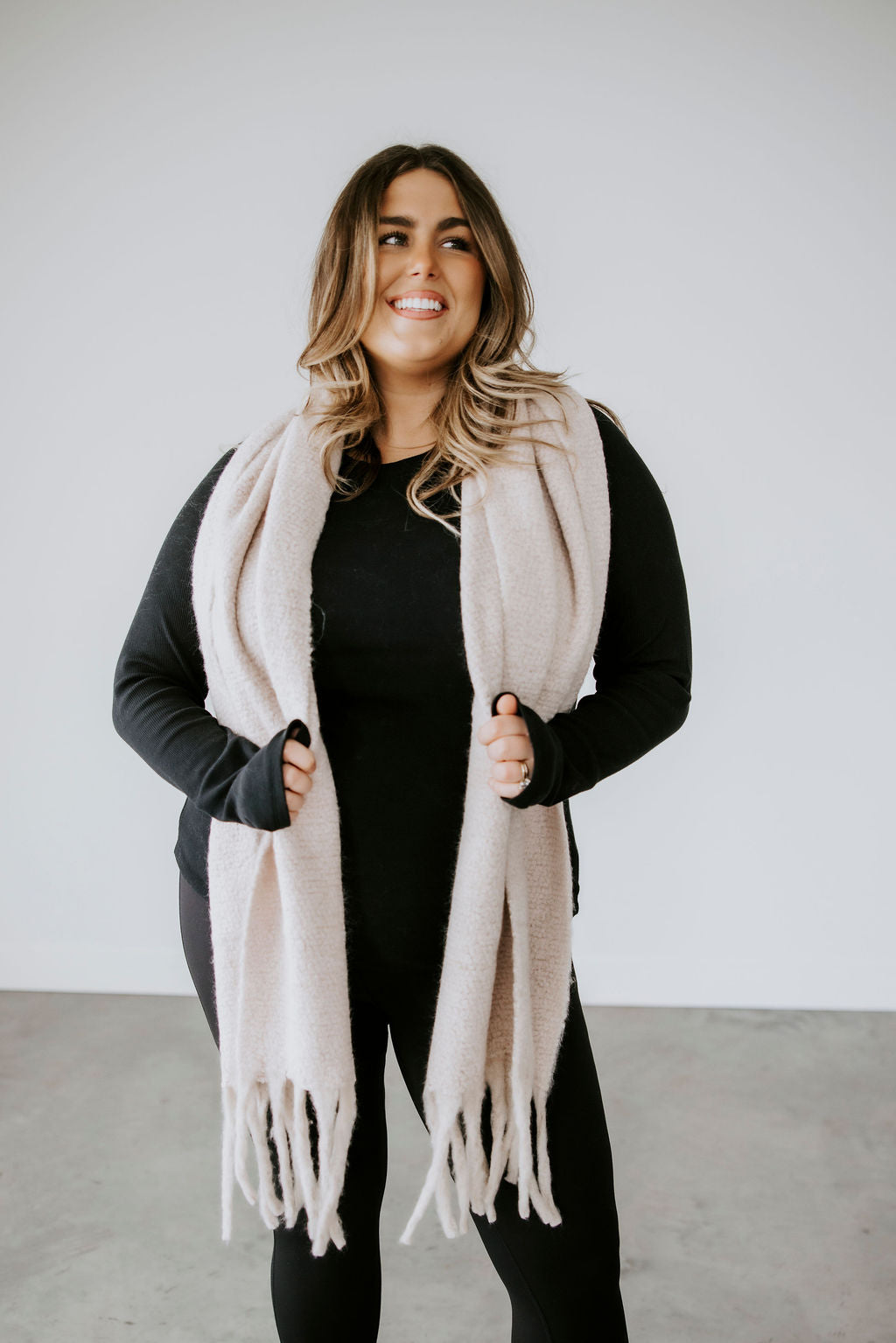 image of Braided Tassel Scarf