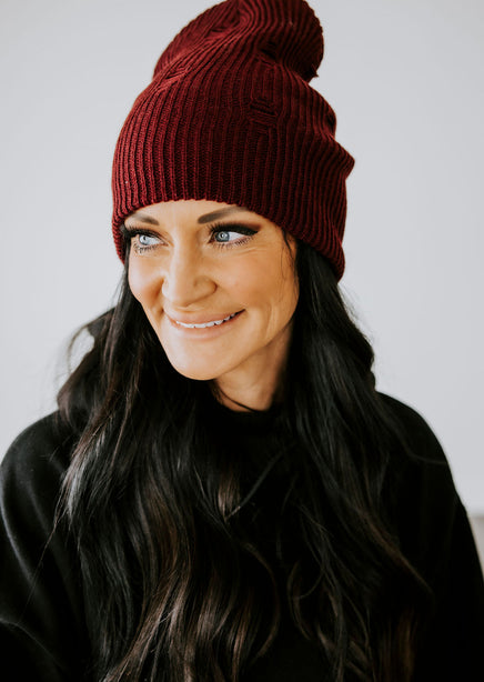 Coastline Distressed Vintage Beanie product view