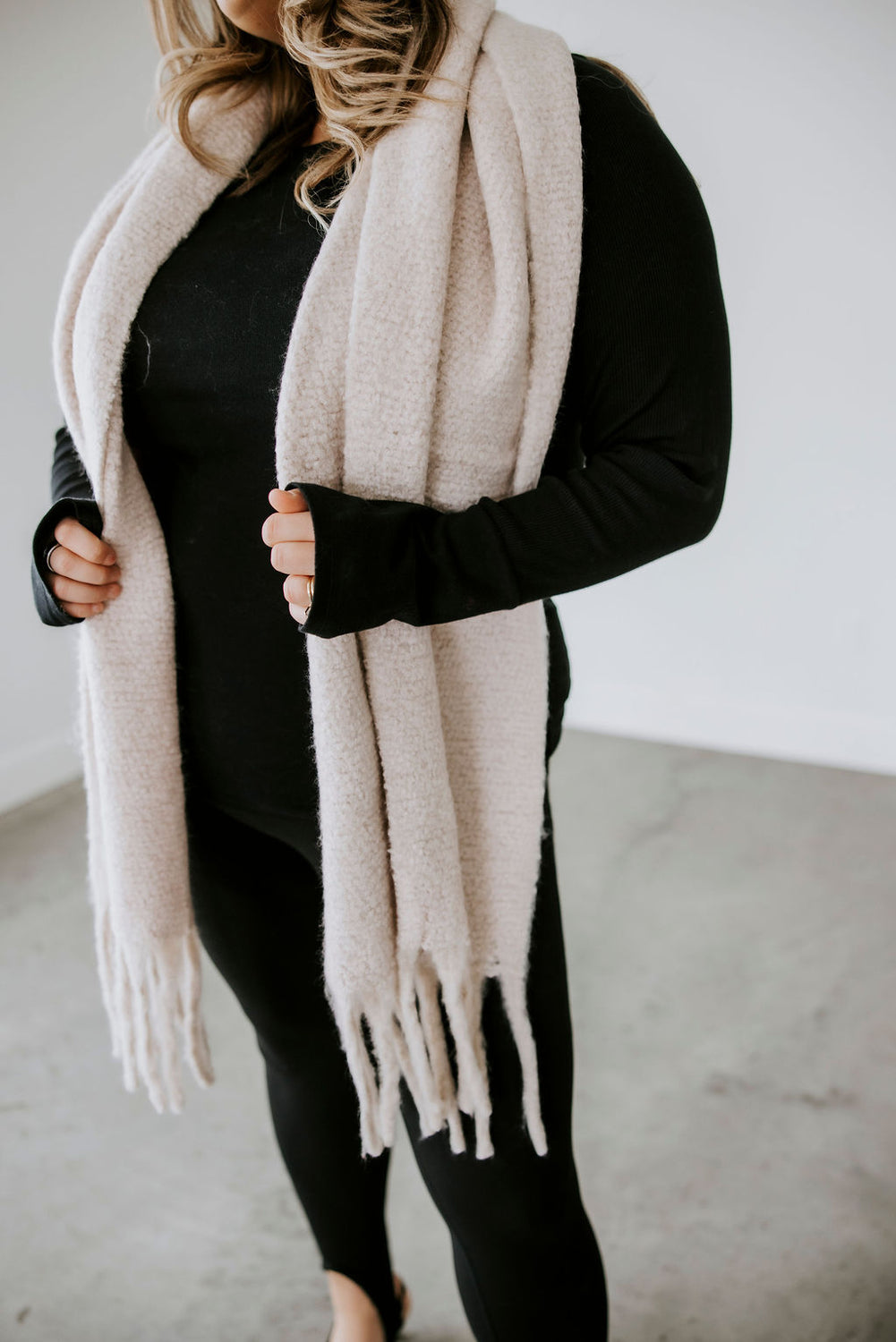 Braided Tassel Scarf