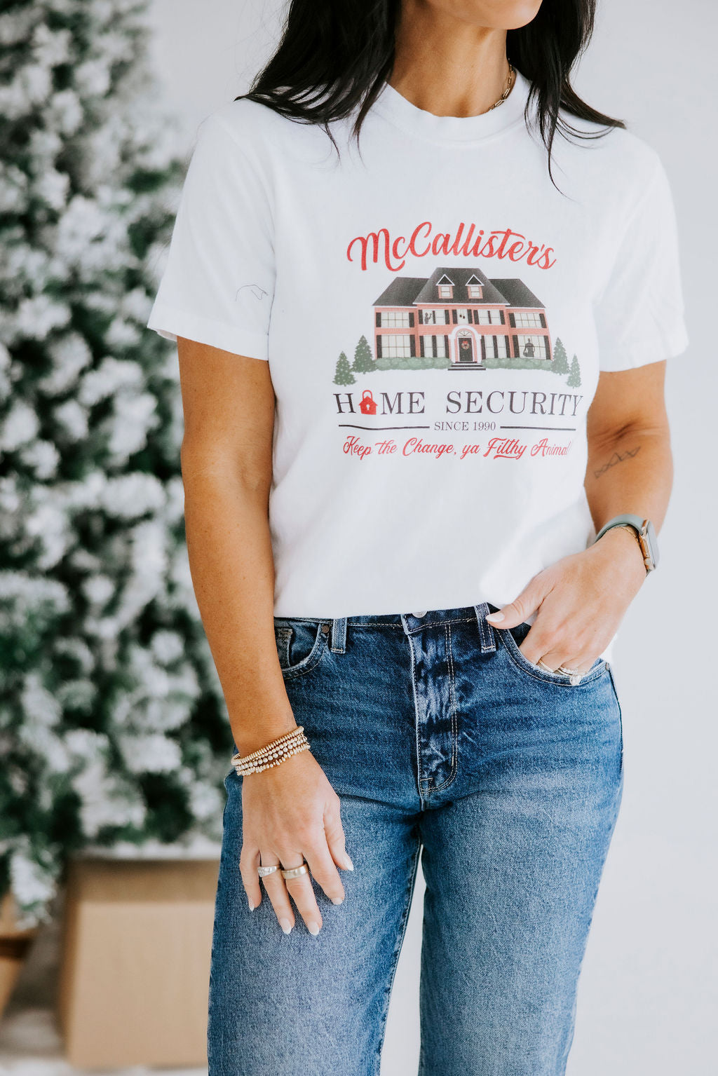 image of McCallister's Home Security Graphic Tee
