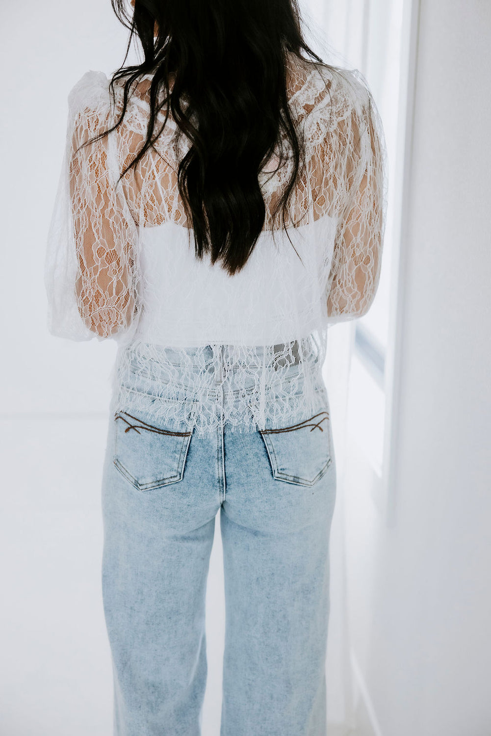 Estelle Sheer Lace Blouse