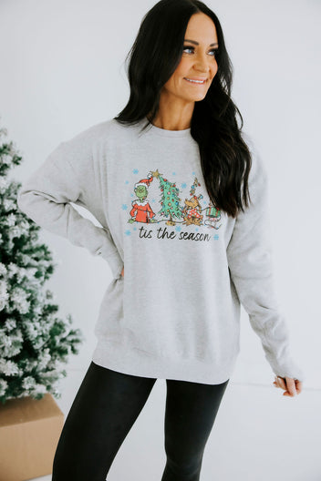 Tis The Season Grinch Graphic Crew