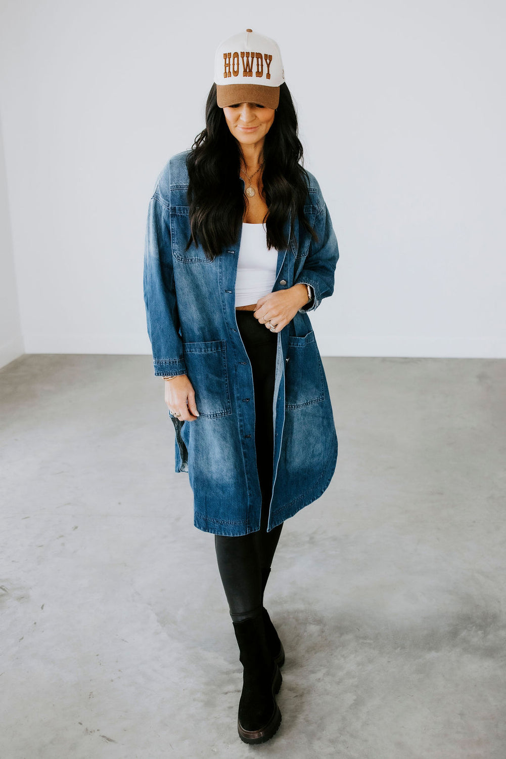 Kaidon Long Denim Coat