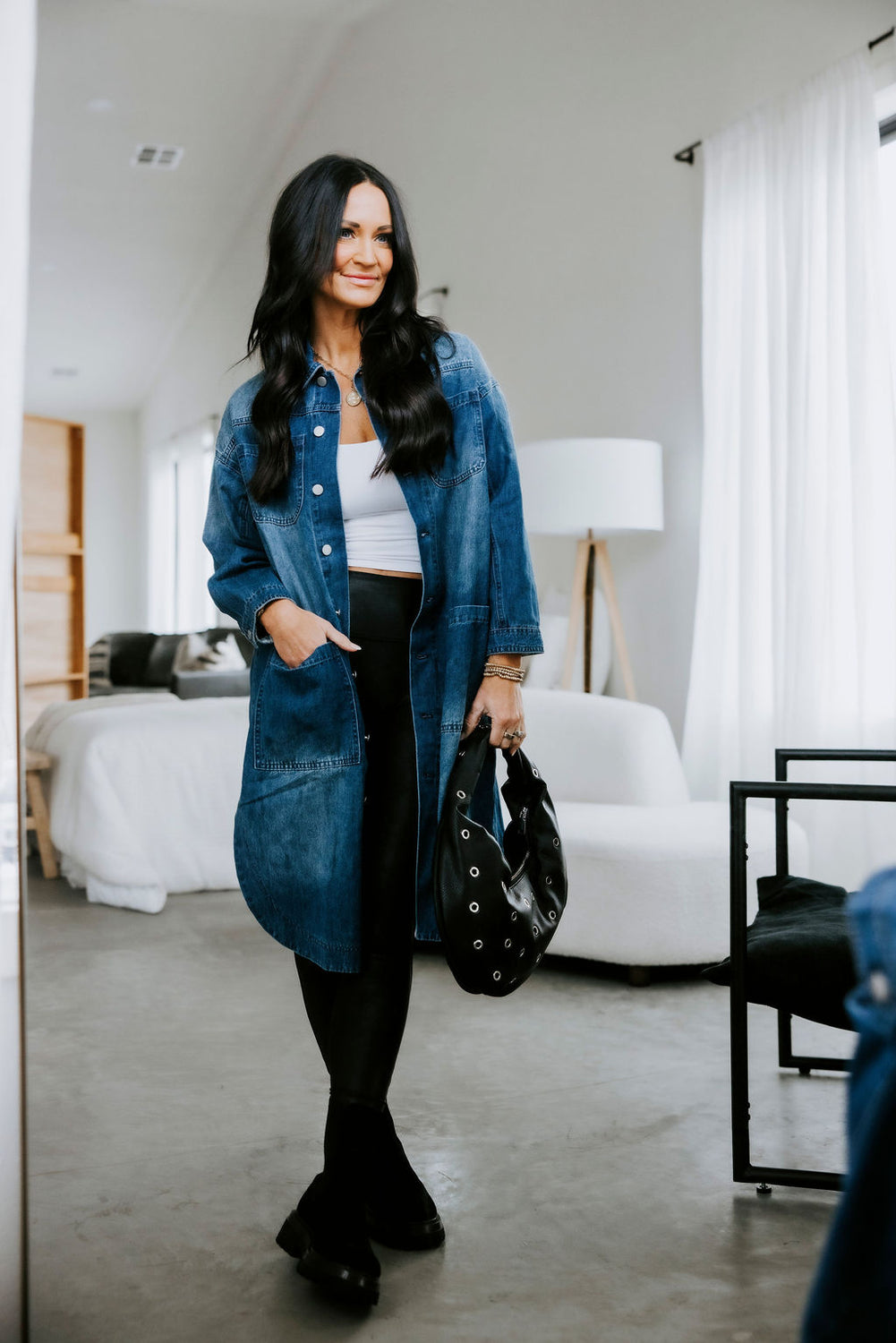 Kaidon Long Denim Coat