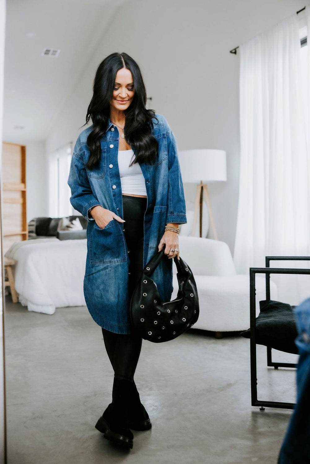 Kaidon Long Denim Coat