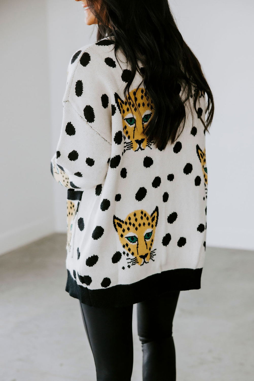 Tabbie Cheetah Print Cardigan