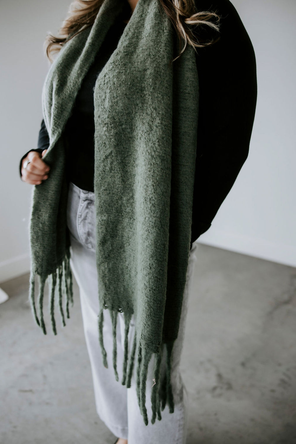 Braided Tassel Scarf