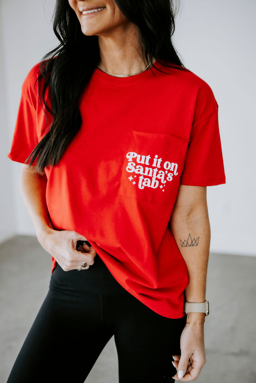 Put It On Santa's Tab Graphic Tee