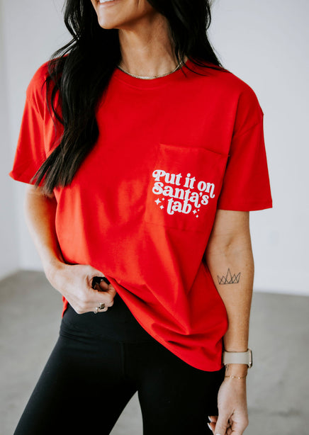 Put It On Santa's Tab Graphic Tee product view