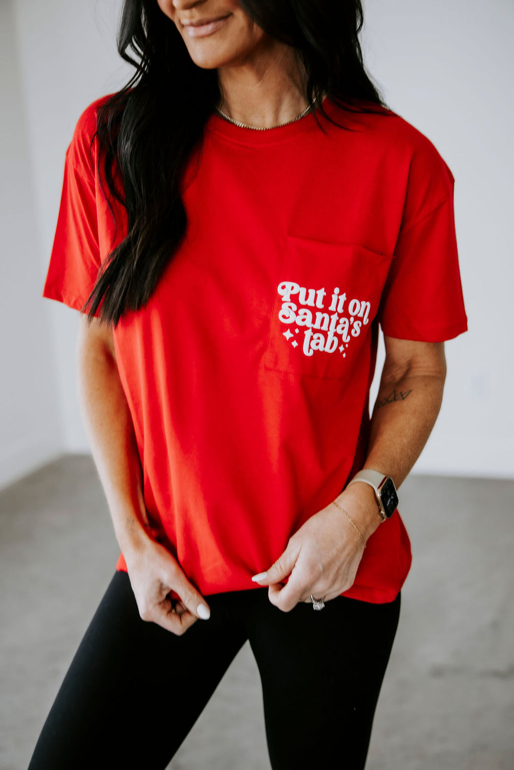 Put It On Santa's Tab Graphic Tee