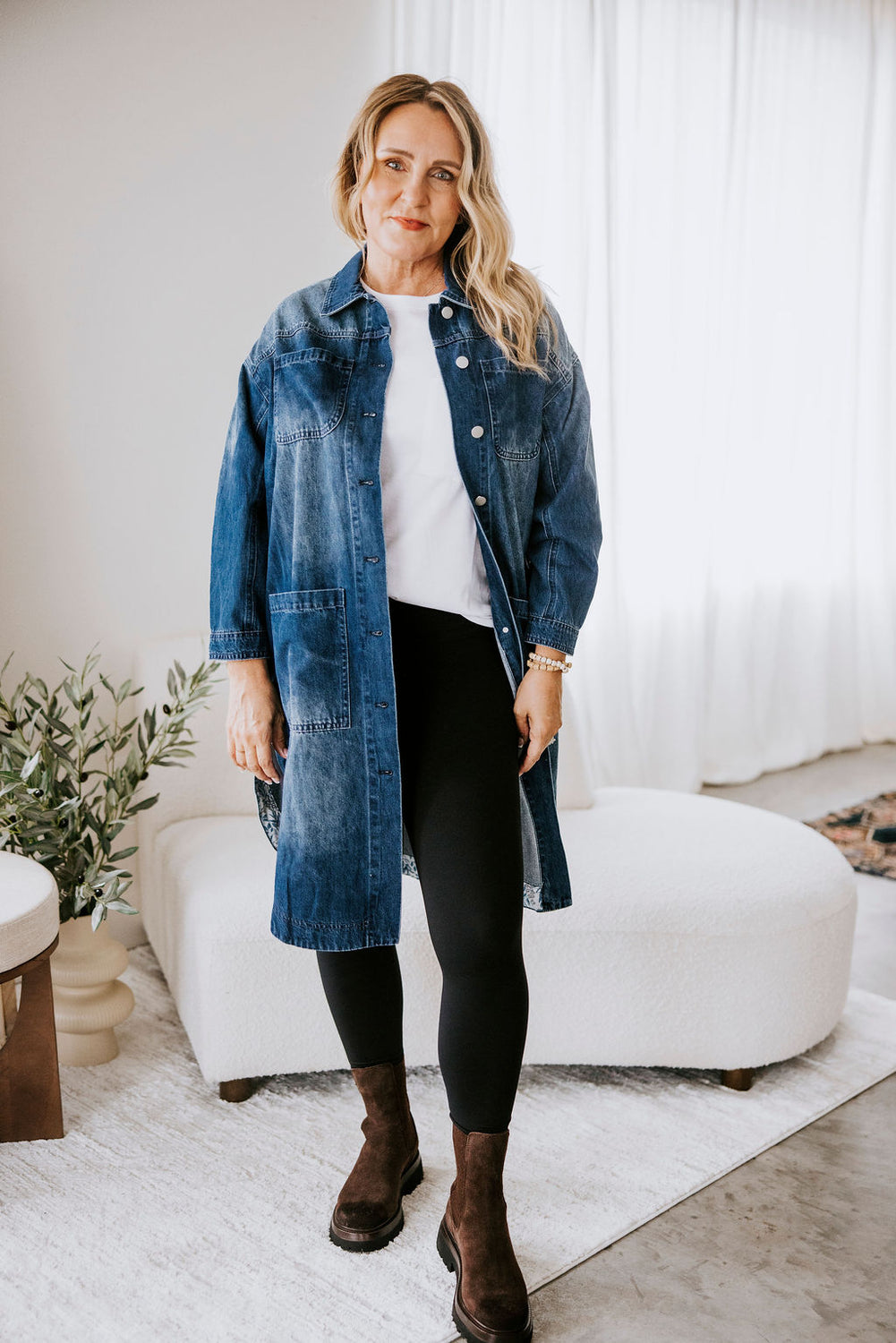 Kaidon Long Denim Coat