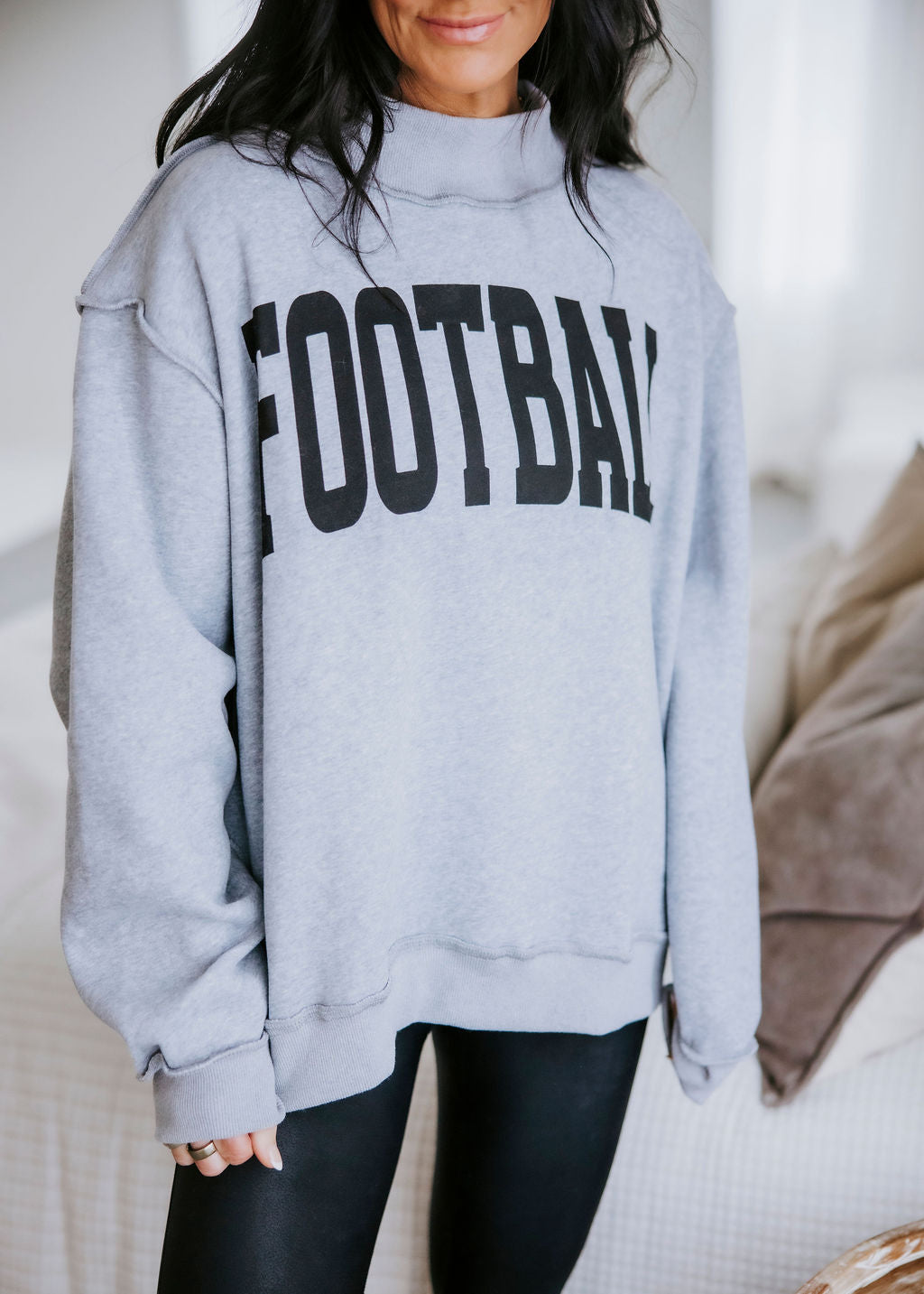Football - Gameday Reversible Mock Neck Sweatshirt