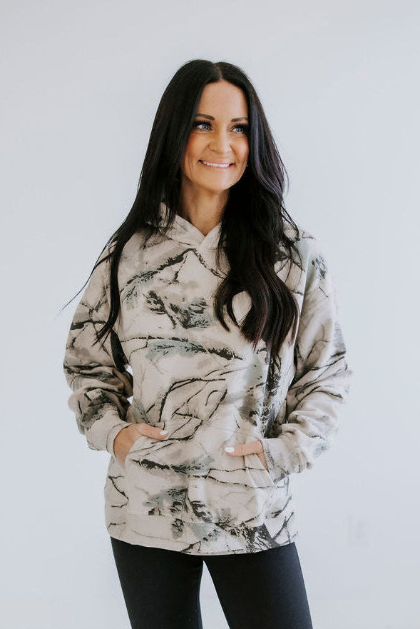 image of Mist Dune Camo Hoodie by Lily & Lottie