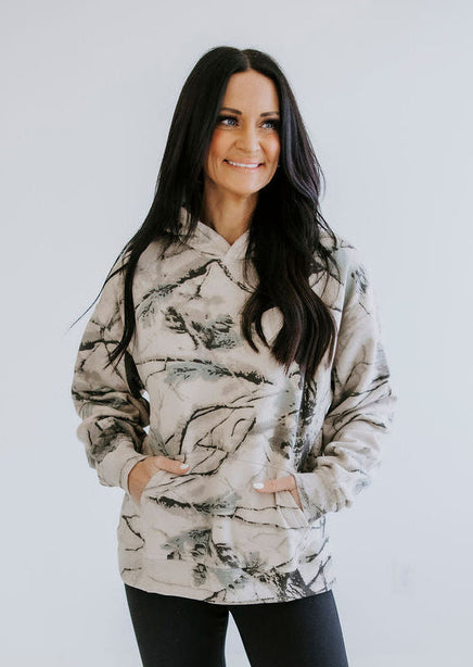 Mist Dune Camo Hoodie by Lily & Lottie product view