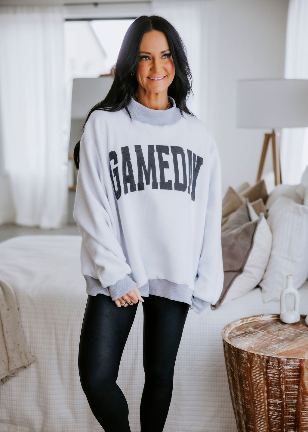 Football - Gameday Reversible Mock Neck Sweatshirt